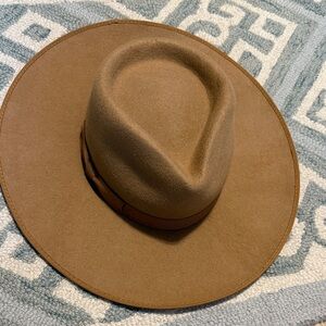 Lack Of Color Tan Wool Hat